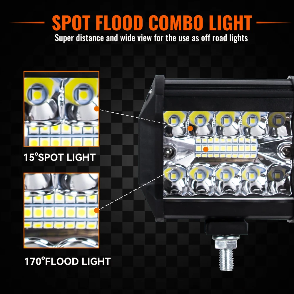 Barra-de-luz-LED-para-todoterreno-foco-reflector-combinado-para-cami-n-coche-SUV-4WD-4×4-3